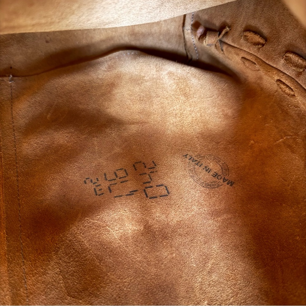 Gianni Notaro Genuine Leather Suede Tote Bag w/ Pouch | Made in Italy - Picture 12 of 16